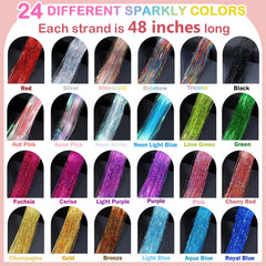 Revahope 8400 tinsel extensions for simple at-home styling
