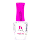 Gel de acabado Revel Nail para polvo de inmersión, brillo intenso.