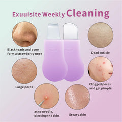 REVEX Pore Cleaning Brush on the nose area for gentle exfoliation.