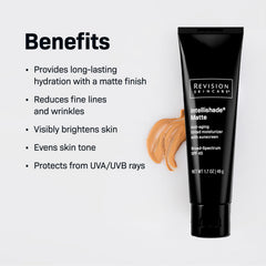 Intellishade Matte SPF 45 texture close-up reveals matte finish and smooth application