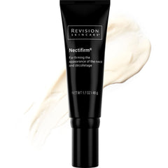 Revision Skincare Nectifirm Neck Cream bottle highlights lifting and smoothing for the neck.