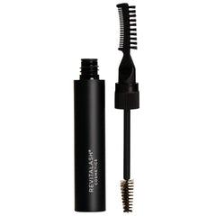 RevitaLash Hi-Def Brow Gel Soft Brown bottle close-up showing buildable color