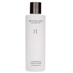 RevitaLash Thickening Conditioner bottle close-up showing premium packaging and hydration potential