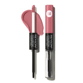 Revlon Color Stay overtime lipcolor application shows vibrant, long-lasting color.