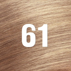 Revlon ColorSilk blonde 61 dark blonde swatches show shade range.
