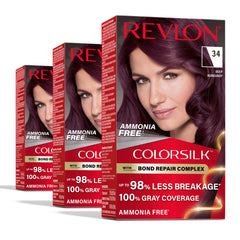 Revlon ColorSilk Bond Repair Bottle for even, salon-quality color results.