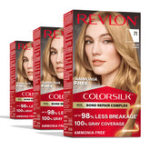 Revlon ColorSilk Bond Repair Complex box emphasizes color and repair potential.