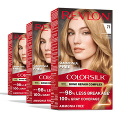 Revlon ColorSilk Bond Repair Complex box emphasizes color and repair potential.
