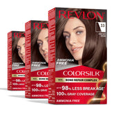 Revlon ColorSilk bond repair cream bottle enables even coverage and healthier-looking color.