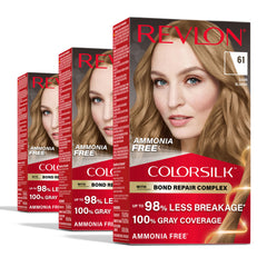 Revlon ColorSilk bond repair packaging communicates repair and color benefits.
