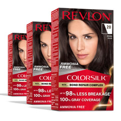 Revlon ColorSilk bottle and nozzle showing precise application for even color