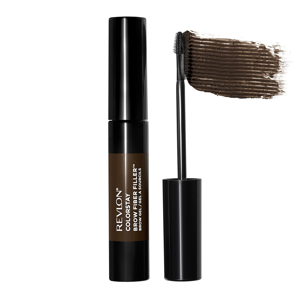 REVLON ColorStay Brow Fiber Filler con aplicador 2 en 1 para definición rápida.
