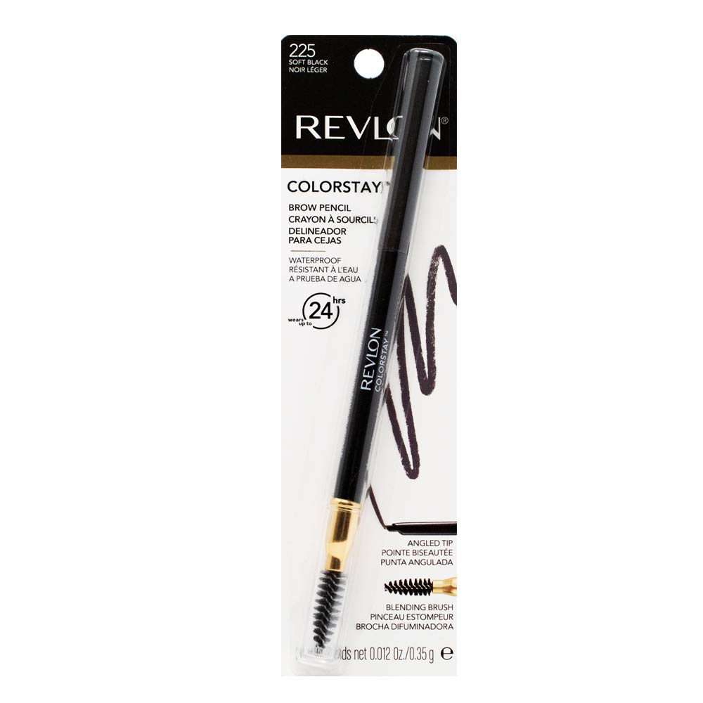REVLON ColorStay eyebrow pencil with angled tip for precise, natural-looking brow definition.