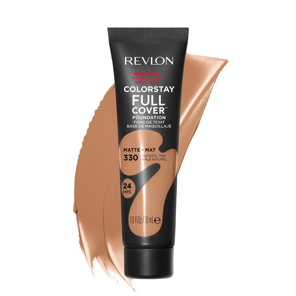 Revlon ColorStay Full Cover tube packaging for on-the-go makeup