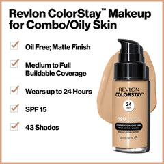 Tono 330 Natural Tan de Revlon ColorStay para piel media.
