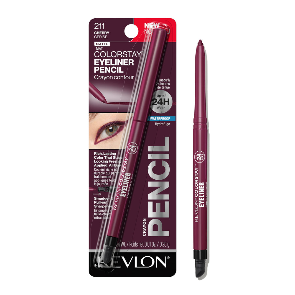 Delineador REVLON ColorStay a prueba de agua para color intenso y duradero.