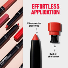 Rango de 12 tonos REVLON ColorStay Matte Lite Crayon para looks diarios.