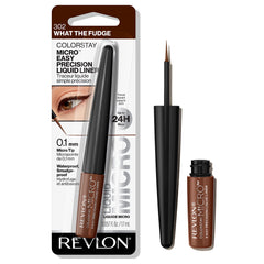 REVLON ColorStay Micro Easy Precision Liquid Eyeliner 0.1mm tip close-up for precise definition.