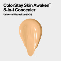 Revlon ColorStay Skin Awaken Concealer con aplicador esponja antibacteriana para retoques limpios