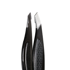 Stainless-steel slant tips provide targeted tweezing