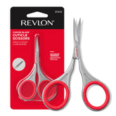 Revlon cuticle scissors ultra-fine curved blade for precise trimming.