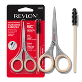 REVLON Designer Series Brow Set scissors for precise trimming and shaping