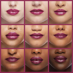 Revlon Perennial Plum lipcolor swatch on lips with glossy finish