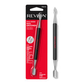 Revlon Expert dual-ended nail groomer shows dual-ended design for precise cuticle work at home
