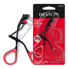 Revlon Extra Curl Lash Curler in closed position showing compact design for all-day curl.