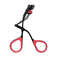 Revlon Extra Curl Lash Curler in hand demonstrates easy grip for steady curling.