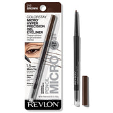 REVLON Gel Eyeliner micro-tip closeup highlights ultra-fine line precision.