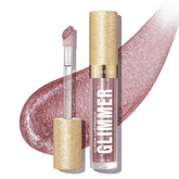REVLON Glimmer Gloss Lavender Lust con brillo tridimensional en labios.