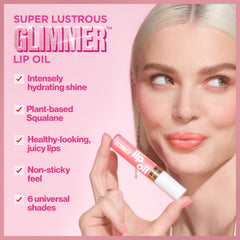 Textura ligera de REVLON Glimmer Lip Oil para uso diario.