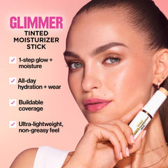 REVLON Glimmer Stick: cobertura ajustable para imperfecciones sin esfuerzo.