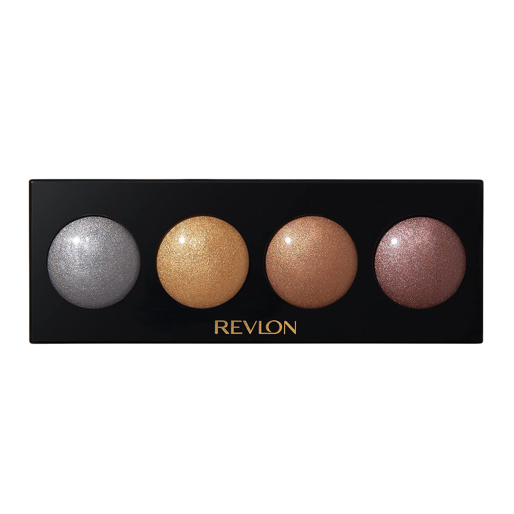 Revlon Illuminance Creme Shadow Precious Metals palette closed, portable and crease-resistant.
