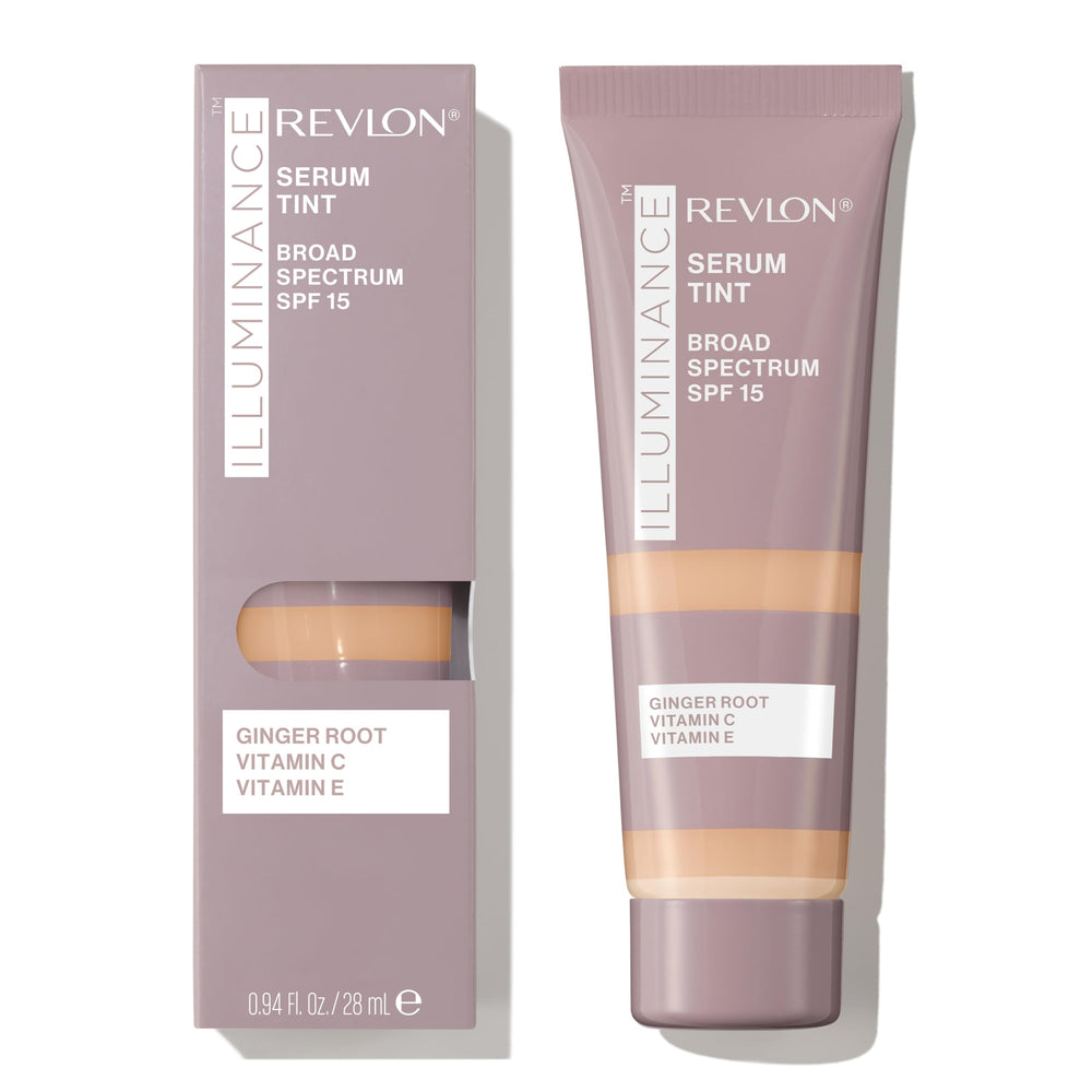 REVLON Illuminance Serum Tintado, botella visible, tono natural y acabado satinado duradero