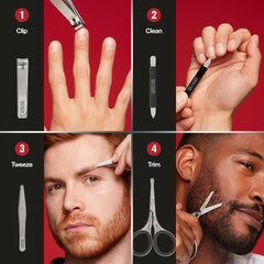 Revlon Men's Series 3-in-1 nail file for cuticle and nail care.