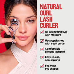 Revlon Natural Curl Lash Curler non-slip grip for secure use.