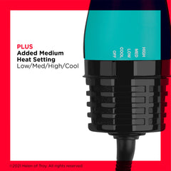 REVLON One-Step Volumizer PLUS frizz control for sleek styles.
