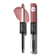 Revlon ColorStay Overtime Lipcolor dual-ended lipstick and gloss for long-lasting wear.