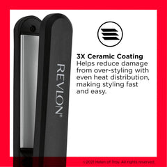 Revlon Perfect Heat triple ceramic coating reduces heat damage during styling.