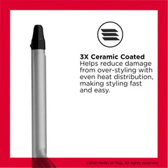 Revlon Perfect Heat curling iron ergonomic handle for comfortable styling