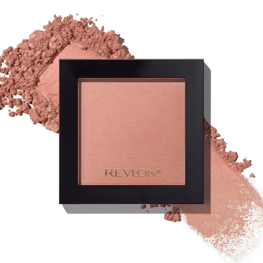 Revlon Powder Blush Naughty Nude compact showcasing rich color for a natural glow