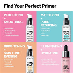 Revlon primer de rostro con ácido salicílico y AHA para piel fresca.