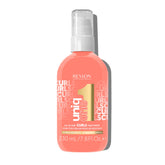 Revlon Professional UniqOne Curls, botella y aplicación para definición de rizos