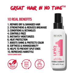 Desenredado suave del cabello con UniqOne