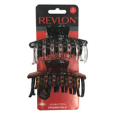 REVLON strong hold hair claw clip secures hair all day with a slip-free grip
