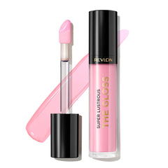REVLON Super Lustrous Lip Gloss Pink Sky bottle glistening with radiant shine