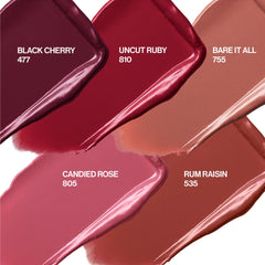 Bare It All swatch shows creamy texture on lips.