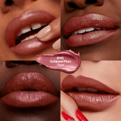Revlon Super Lustrous Lipstick Goldpearl Plum cream glides on smoothly for comfortable wear.